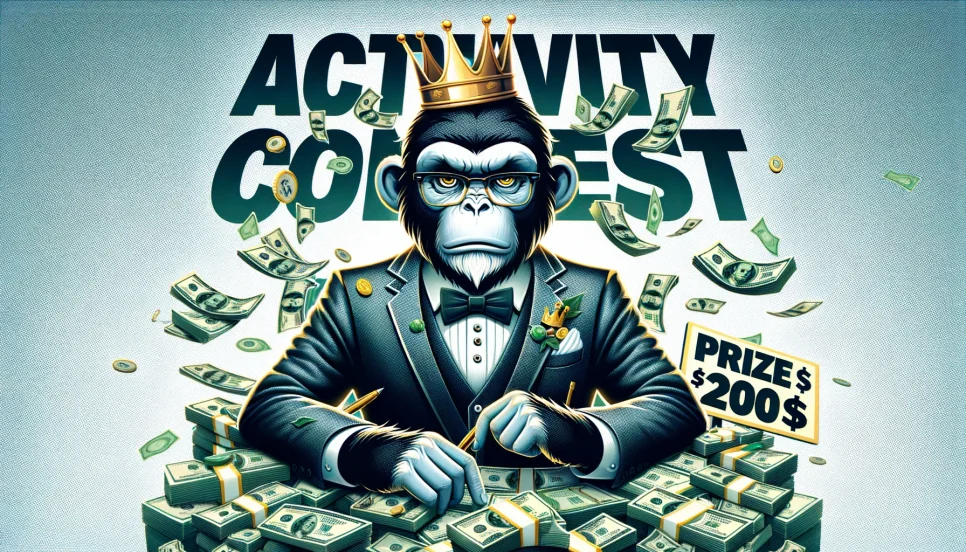 Blog Activity Contest on "RichMonkey." Prize fund of $200 every month